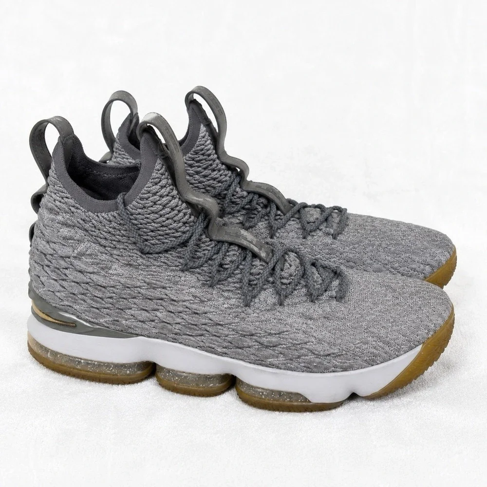 Nike LeBron James 15 City Edition Gray Size 10 Basketball Shoes